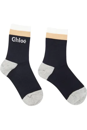 Chloé Colorblocked cotton-blend socks