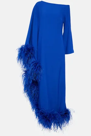 ‎Taller Marmo‎ Ubud Extravaganza feather-trimmed gown
