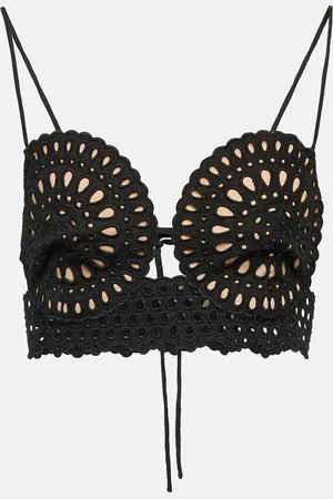 Stella McCartney Broderie anglaise crop top