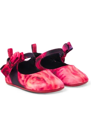 Christian Louboutin Baby Lou Babe crÃªpe satin Mary Jane flats