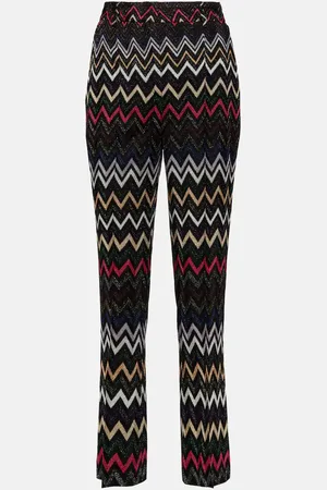 Missoni Zig-zag high-rise cropped pants
