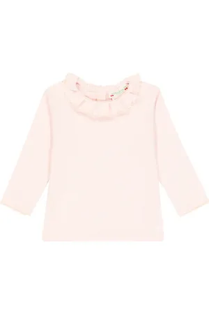 BONPOINT Baby Bella ruffled cotton jersey top