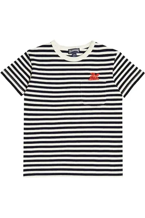 Vilebrequin Embroidered striped cotton T-shirt