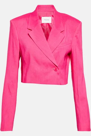 Frame Linen-blend blazer
