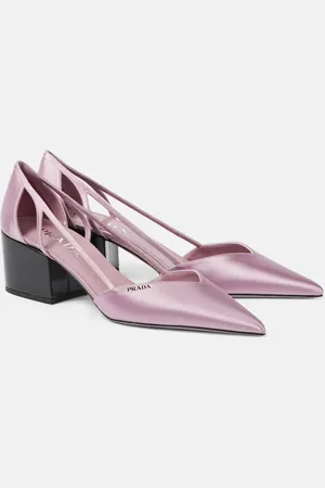 Prada Cutout satin pumps
