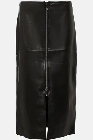 Isabel Marant Ediaz leather midi skirt