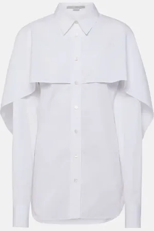 Stella McCartney Caped cotton blouse