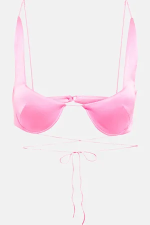 ALEX PERRY Pierce satin bralette