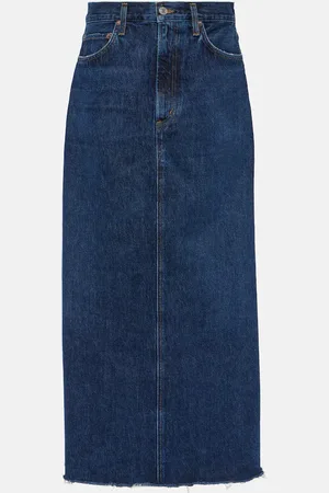 AGOLDE Hilla denim maxi skirt