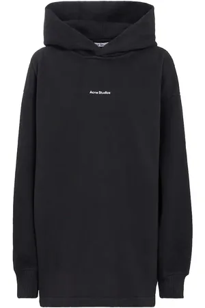 Acne Studios Logo cotton jersey hoodie