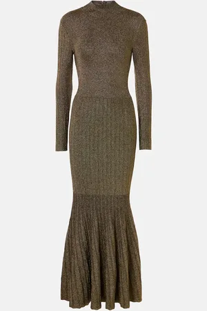 Staud Raquel lamÃ© maxi dress