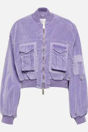 BLUMARINE Velvet bomber jacket