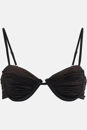 Self-Portrait Ruched bikini top