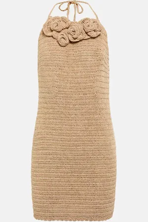 MAGDA BUTRYM Crochet cotton-blend minidress