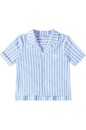 Dolce & Gabbana Baby DG striped cotton shirt