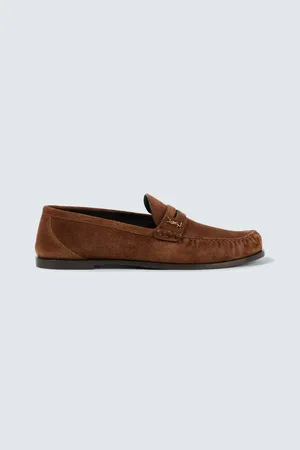 Saint Laurent Laurent suede penny loafers