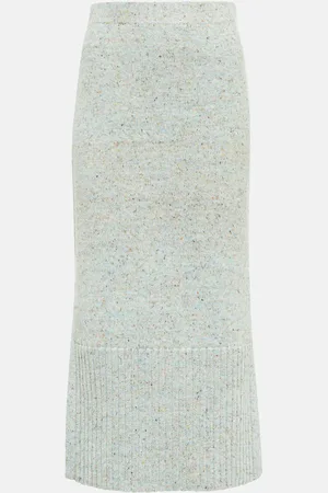 ULLA JOHNSON Kaiya high-rise knit midi skirt