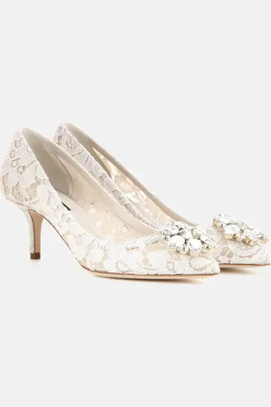 Dolce & Gabbana Bellucci embellished lace pumps