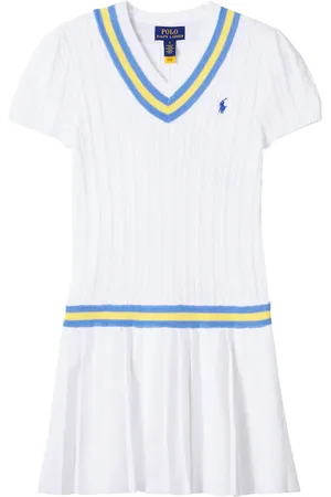 Ralph Lauren Ribbed-knit cotton polo dress