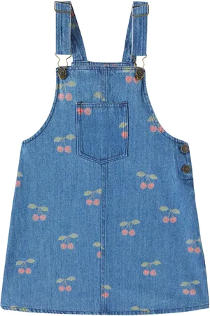 Konges Sløjd Margot printed denim overall dress