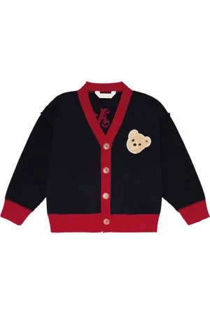 Palm Angels Logo wool cardigan