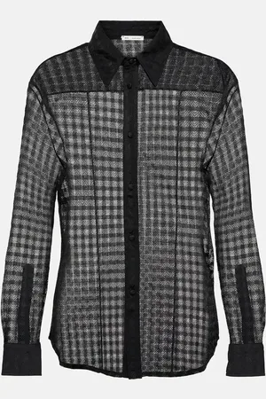 Ami Gingham lace shirt