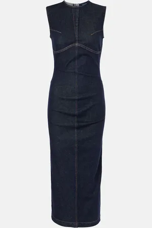 Sportmax Geranio denim midi dress