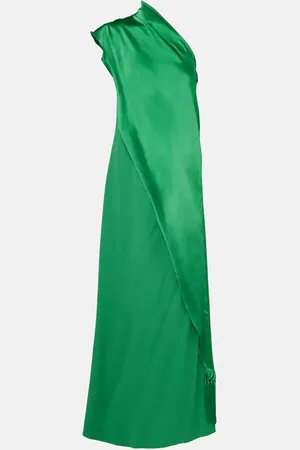 ‎Taller Marmo‎ Berenson one-shoulder satin gown