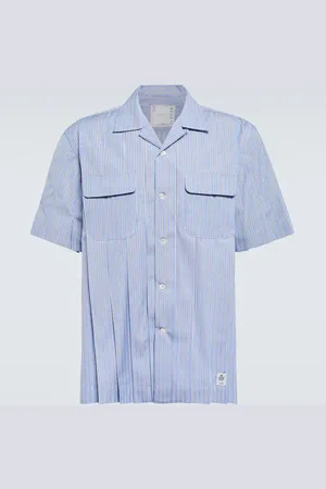 SACAI Striped cotton shirt