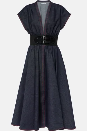 Alaïa Denim midi dress