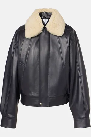 Bottega Veneta Shearling-trimmed leather blouson