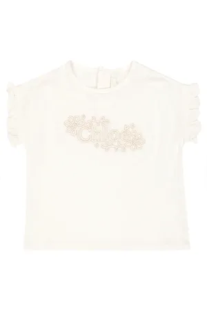 Chloé Baby logo cotton jersey T-shirt