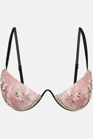 AREA Embellished bra top