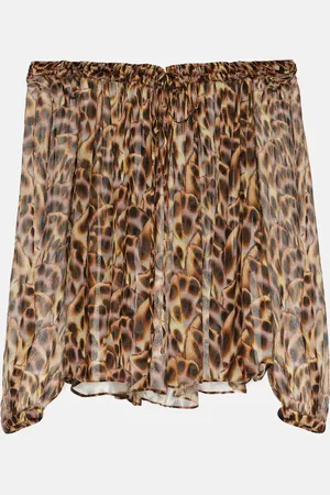 Marant Etoile Vutti printed off-shoulder blouse