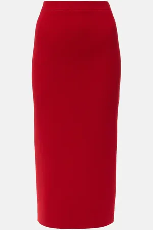 Alessandra Rich Wool midi skirt