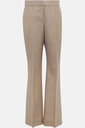 The Row Baer mid-rise wool pants
