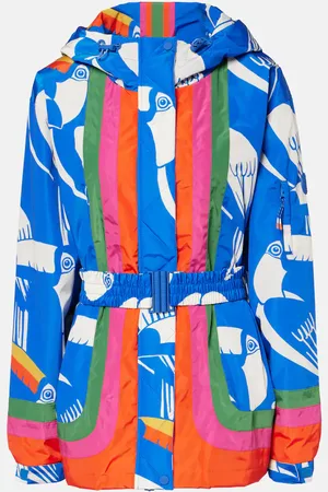 Farm Rio Colorblocked printed ski jacket