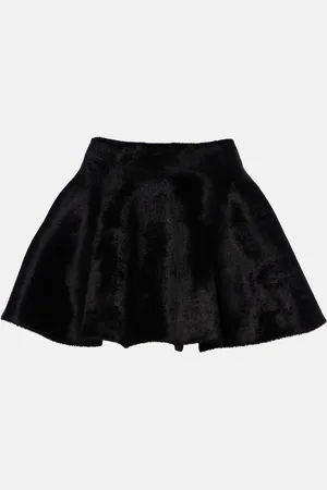 Alaïa Flared wool-blend miniskirt