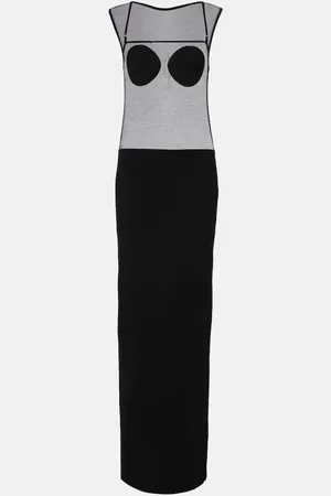 Jacquemus Platano sheer jersey maxi dress