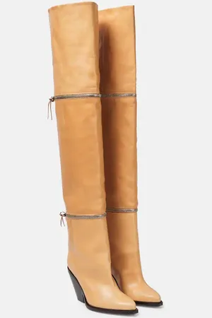 Isabel Marant Lelodie leather over the knee boots