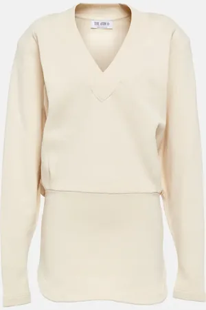 The Attico Gael cotton jersey sweatshirt dress