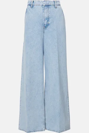 Frame High-rise wide-leg jeans