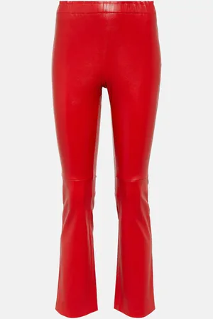 Stouls Leather cropped pants