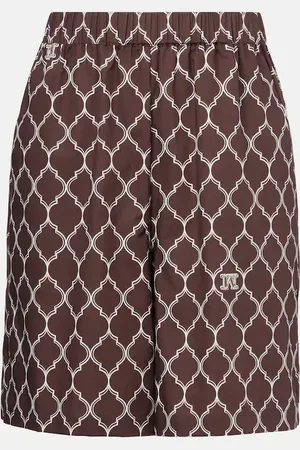 Max Mara Ulutato high-rise cotton Bermuda shorts
