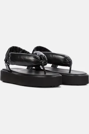 Miu Miu Leather thong sandals