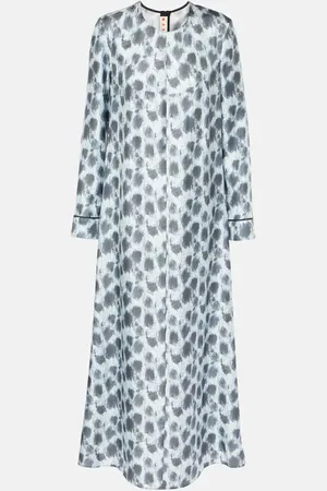 Marni Printed silk maxi dress