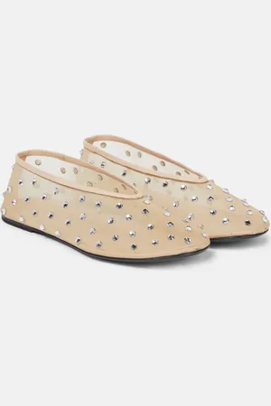 Khaite Marcy crystal-embellished ballet flats