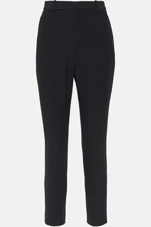 Alexander McQueen High-rise crÃªpe tapered pants