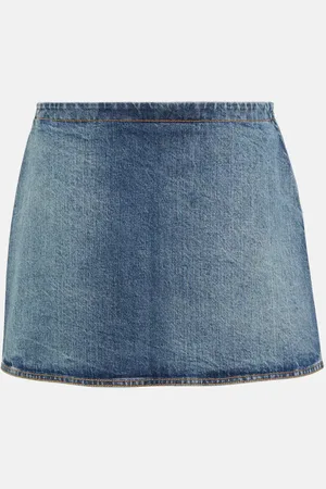 Alaïa Denim miniskirt
