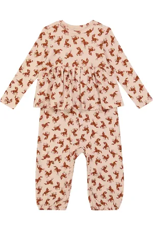 Molo Flavia horse printed cotton jumpsuit